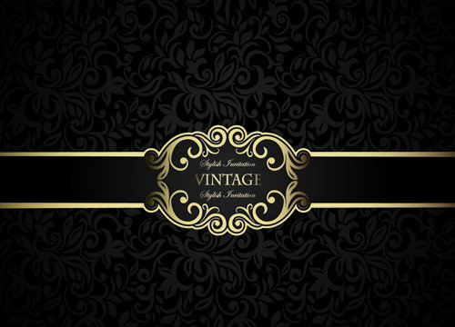 luxurious Damask Patterns background 02