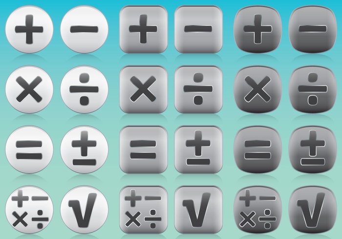 Math App Icon Vectors