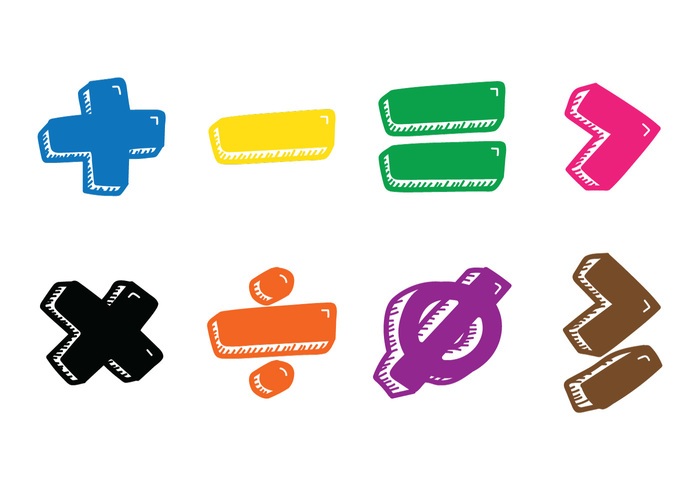 Math Symbol Hand Drawn