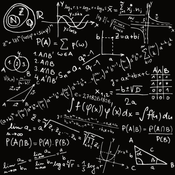 Mathematical formula Handwritten edition 02 vector