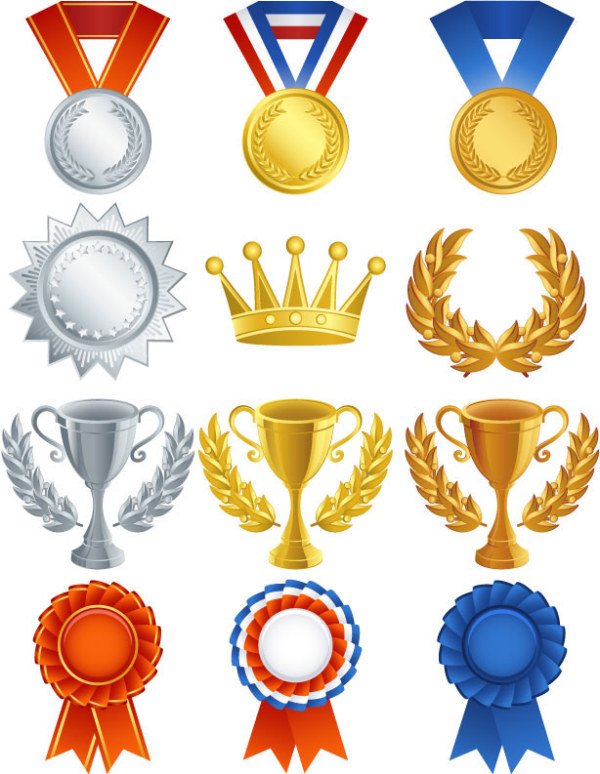 Medals Medal trophy vector material