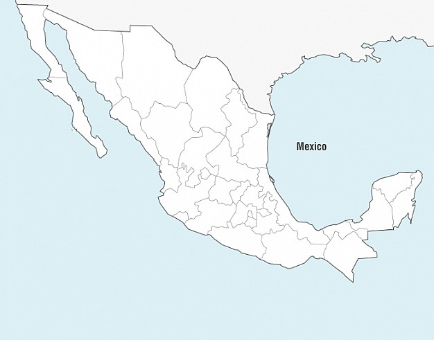 Mexico Map Vector  Vector | Free Download