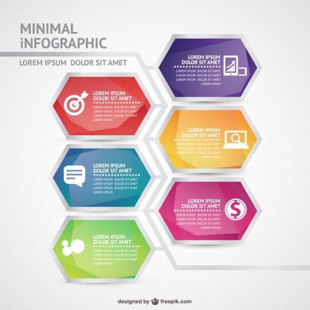 Minimal infographic template  Vector | Free Download