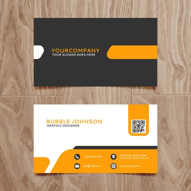 Modern simple business card template  Vector | Free Download