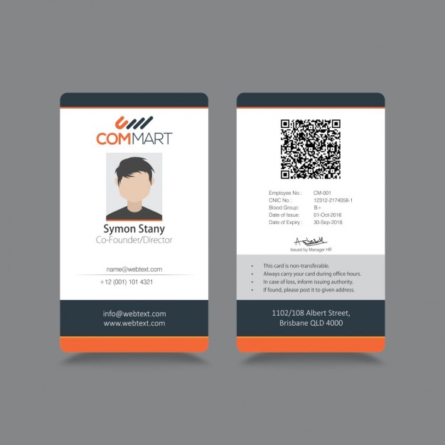 Modern simple ID Corporate identity Vector | Free Download