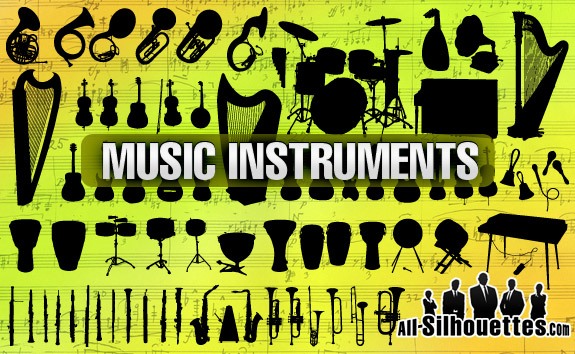 Music Instruments – All-Silhouettes