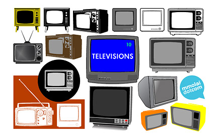 Nostalgia TV Vector material