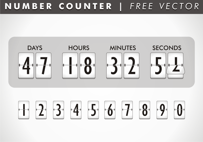 Number Counter Free Vector