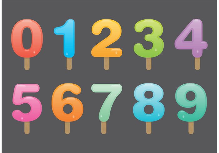 Number Popsicle Vectors – Download Free Vector Art, Stock Graphics & Images