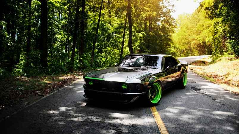 Old Ford Mustang Tuning HD Wallpaper