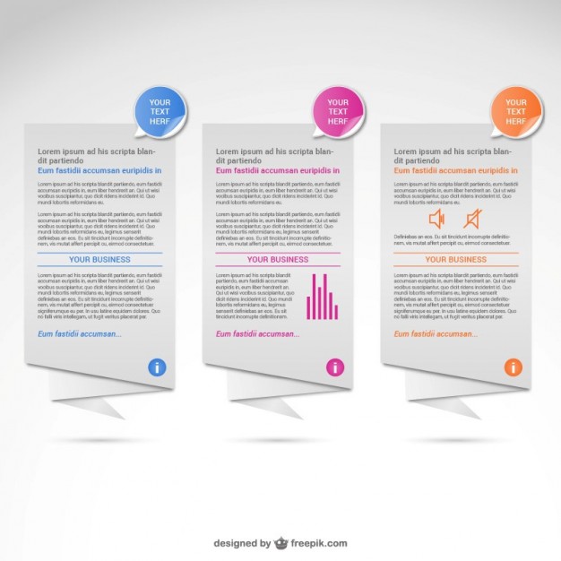 Origami banners infographic   Vector | Free Download