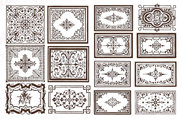 Ornate Border frame vector