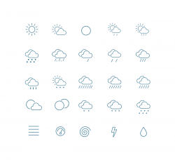 Outline Weather Icons | IconStore