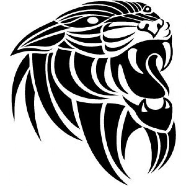 Panthera Tribal Vector Image