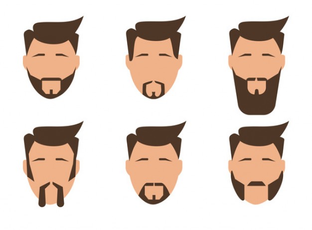 People avatars, flat user face icon