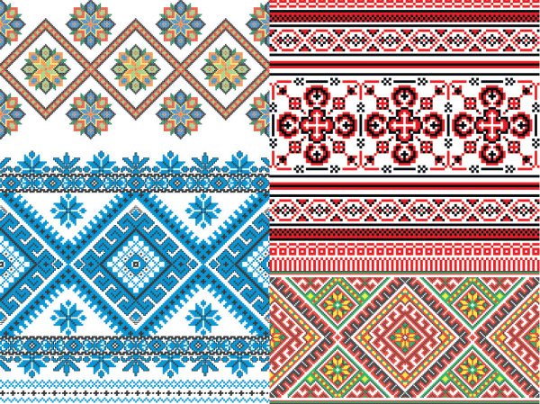 Pixel decorative pattern background