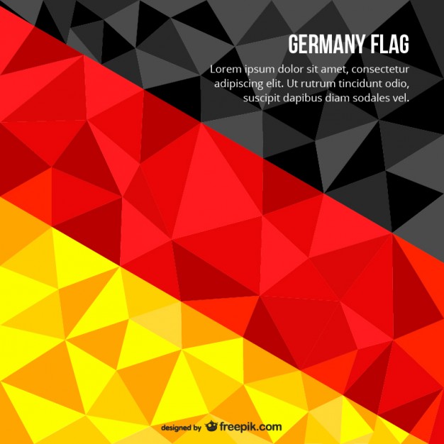Polygonal German flag