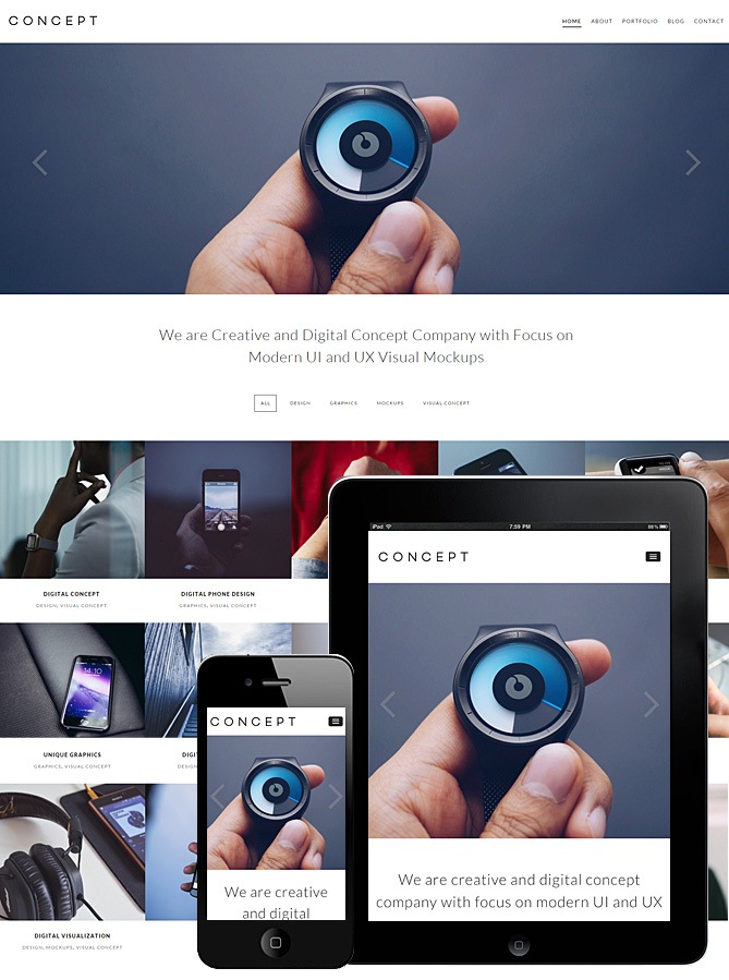 Concept Responsive Theme WordPress