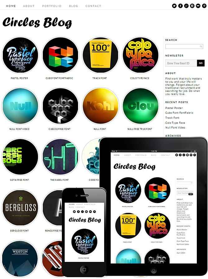Circles Blog Theme Responsive