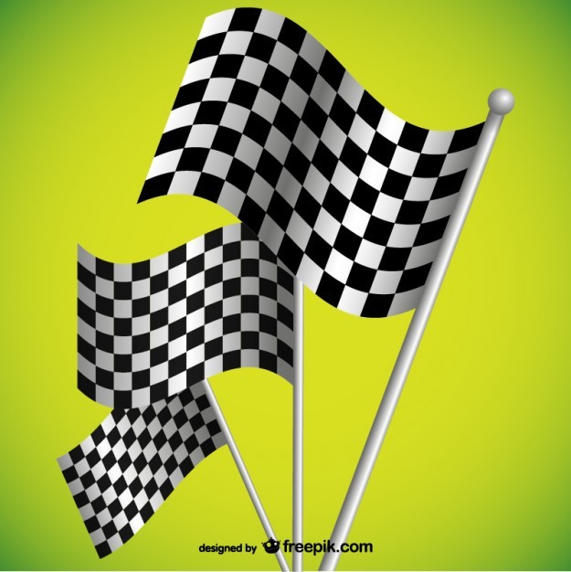 Racing flags background