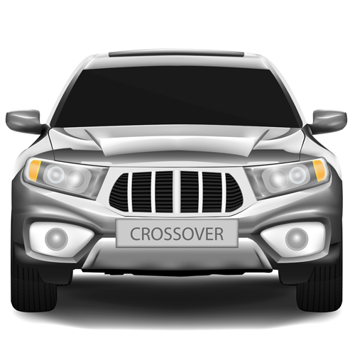 Realistic car creative design vector template 01