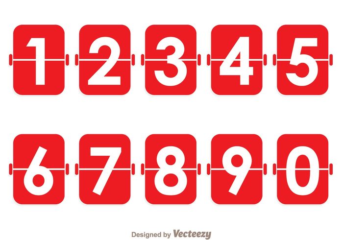 Red Number Counter – Download Free Vector Art, Stock Graphics & Images