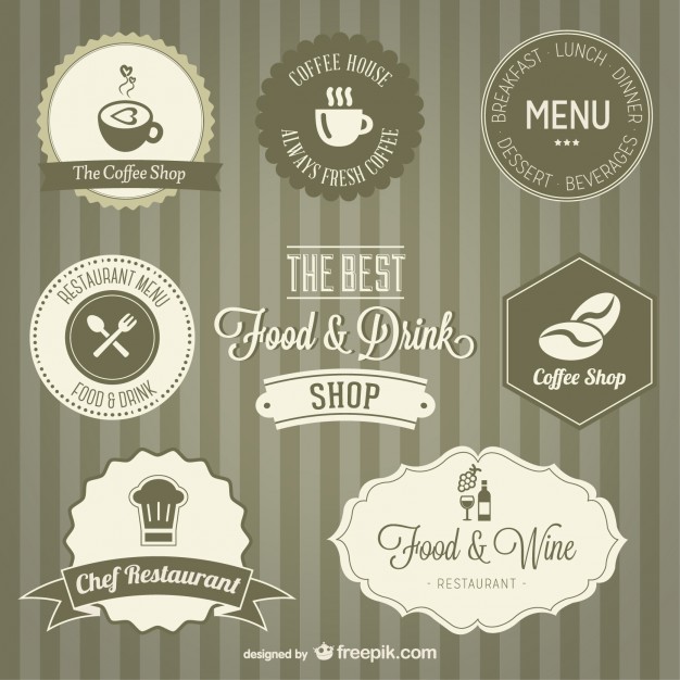 Retro labels set   Vector | Free Download