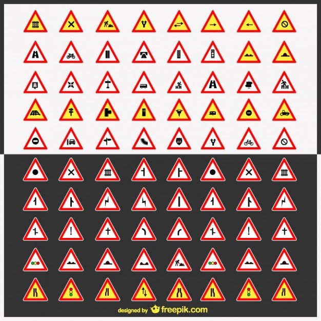 Road signs vector pack   Vector | Free Download