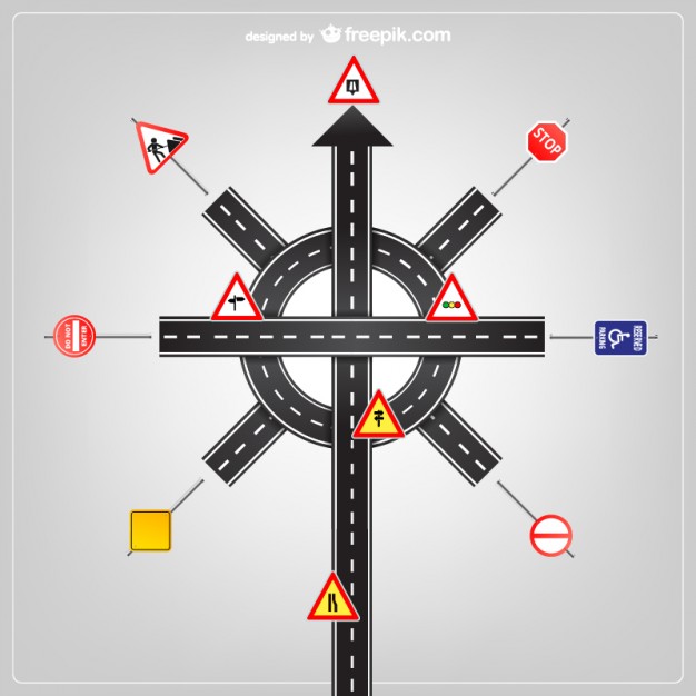 Road signs vector template   Vector | Free Download