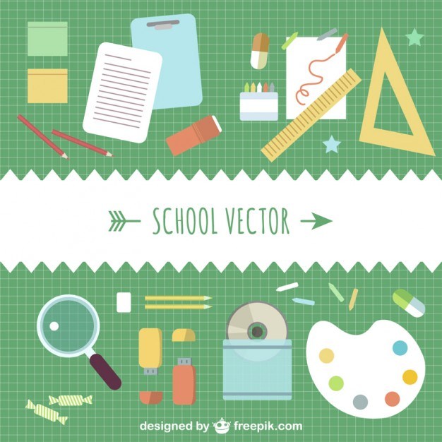 School concept vector template