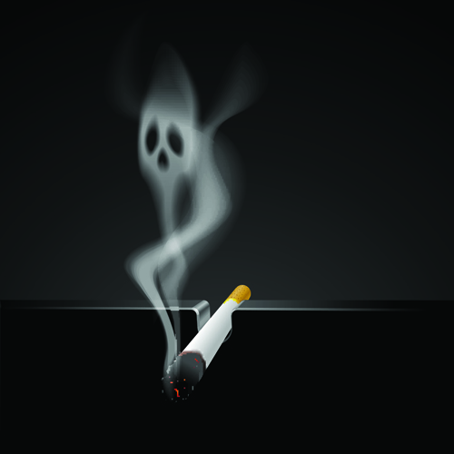 Set of No smoking design elements vector 05