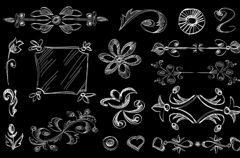 Set of Vintage Borders designs elements vector 04