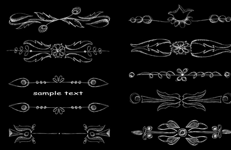 Set of Vintage Borders designs elements vector 03