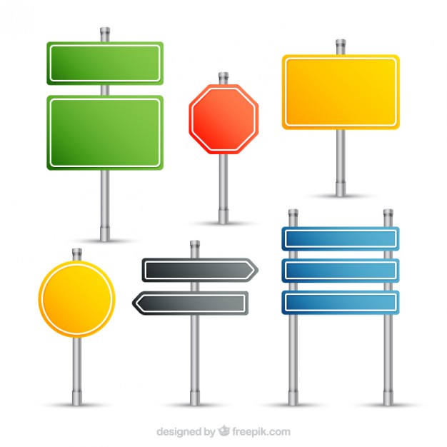 Signposts collection  Vector | Free Download