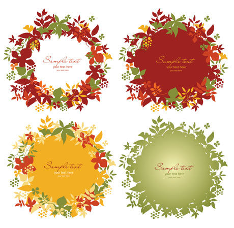 Simple and beautiful wreath art vector