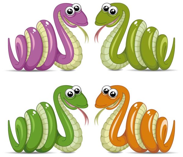 Snake 2013 Christmas design vector graphics 03