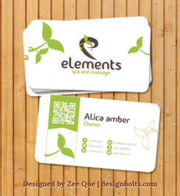 Spa business card design  Vector | Free Download