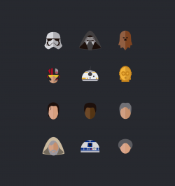 Star Wars, The force awakens – Icons | IconStore