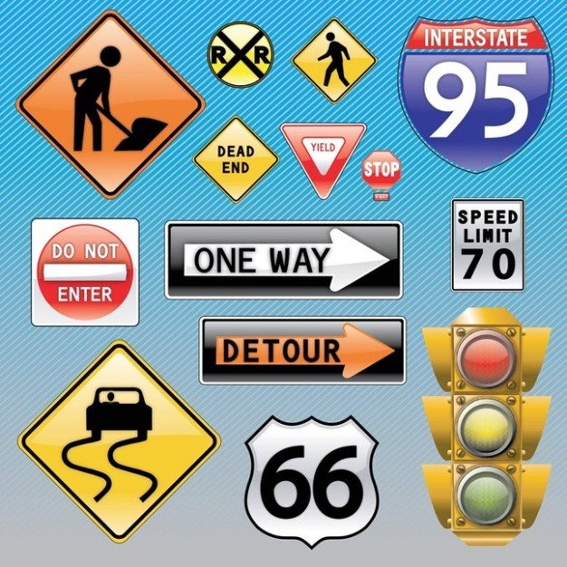 Traffic Signs  Vector | Free Download