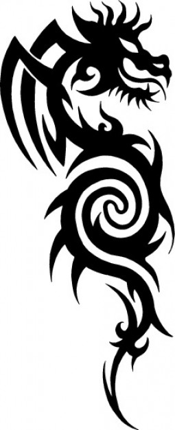 Tribal dragon side