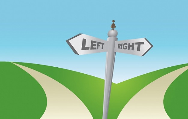 Two ways Concept  Vector | Free Download