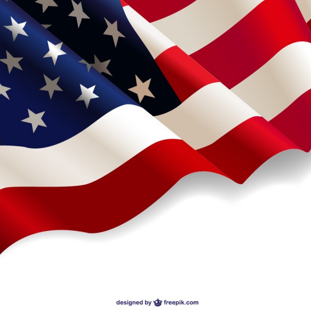 United States waving flag free background