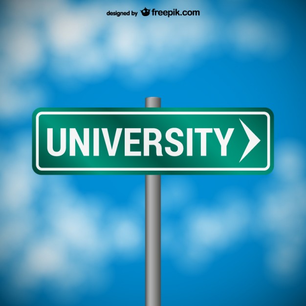 University road sign  Vector | Free Download