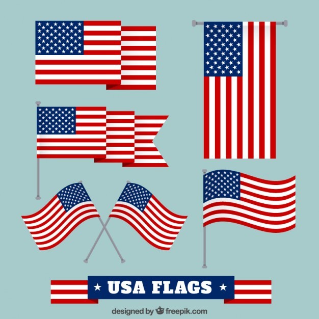 usa flags collection