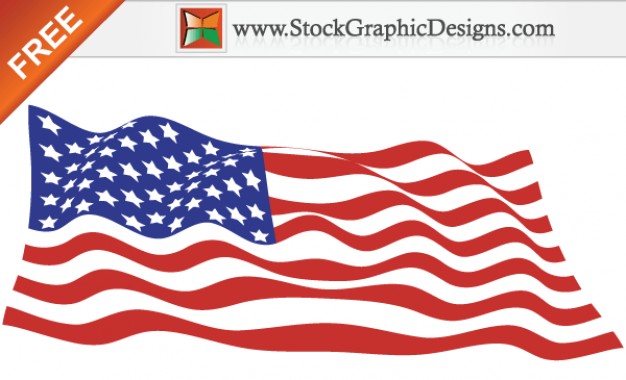 USA Flags Free Vector Graphics