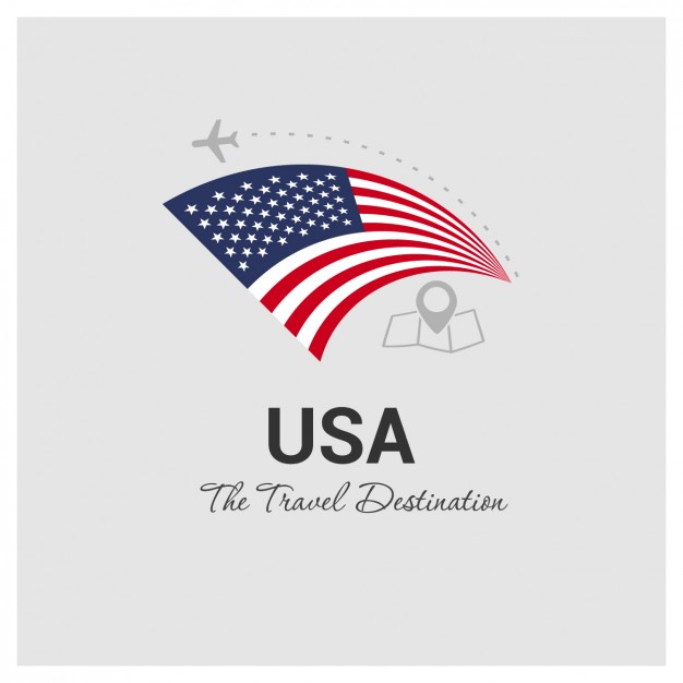 USA Travel Destination Illustration