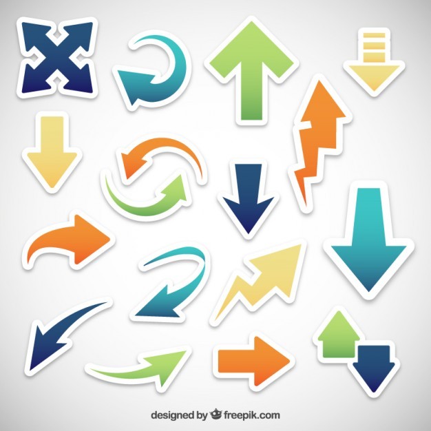 Variety of arrows  Vector | Free Download