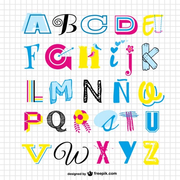 Vector alphabet set
