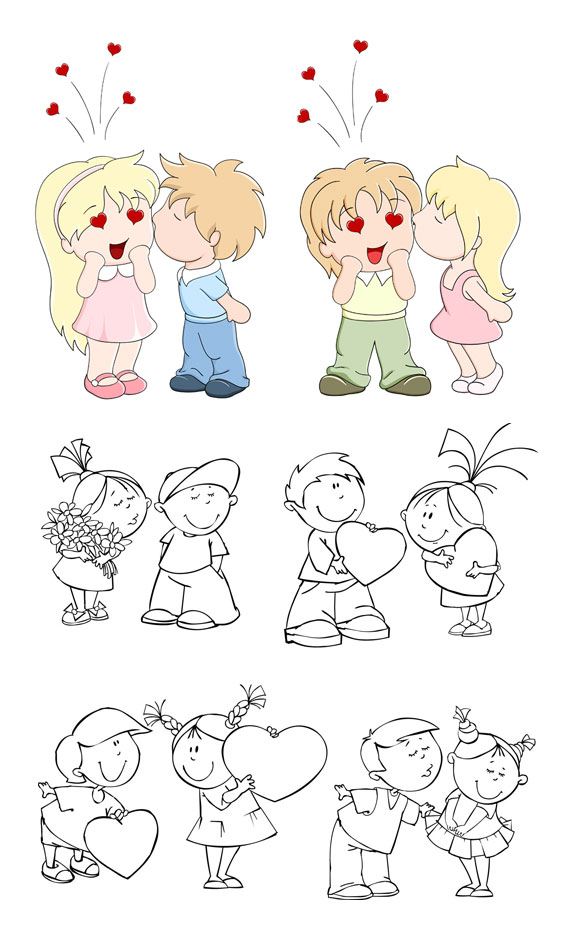 Vector children Liangxiaowucai