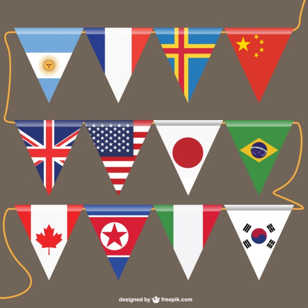 Vector flags free template